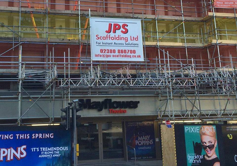 JPS Scaffolding sign