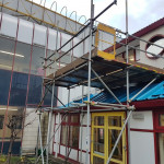 small scaffold set up