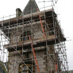 built around an old tower